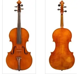 Va500 Alexanderviolins Advanced Viola 16.5 Inch Size Dominant Strings Despaiu Bridge One Piece Back