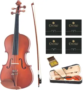 15.5cva-400 Cecilio 15.5 Inch Handmade Acoustic Viola With Ebony Fittings For Beginners Natural