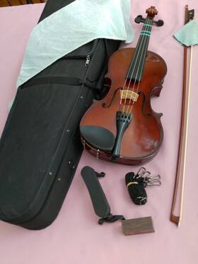 Cecilio Va-450-14 Viola Deluxe Case Vg Bow Accessories