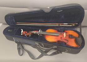 D Z Strad 313056429436 Viola Model 101 With Strings Case Bow Shoulder Rest And Rosin 13 Inch