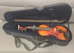 D Z Strad 313056429436 Viola Model 101 With Strings Case Bow Shoulder Rest And Rosin 13 Inch