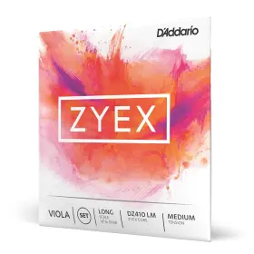 Daddario 019954927066 Dftaddario Zyex Viola String Set Long Scale Medium Tension Full
