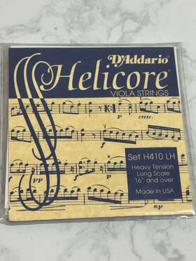 Daddario H410-lh Dftaddario Helicore Viola Strings Set H410 Lh Heavy Tension Long Scale 16 Inch