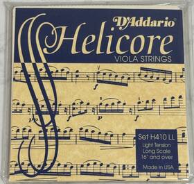 Daddario H410-ll Dftaddario Helicore Viola Strings H410 Ll Light Tension Long Scale 16 G4