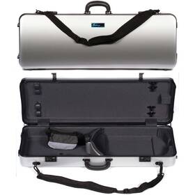 Galaxy Cases 815289020195 Zenith 400sl Oblong Adjustable Silver Viola Case With Gray Interior
