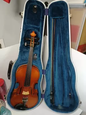 Va25e6 Glaesel Viola 14 Inch Copy Of Antonius Stradivarius With Case And Bow