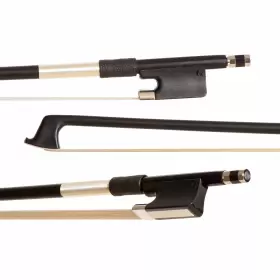 Glasser 813605010516 Premium Fiberglass Viola Bow Black