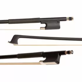 Glasser 813605012251 Standard Fiberglass Viola Bow For 15 Inch -17 Black