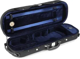 Howard Core 843608001235 Cc398 Economy Model Oblong Violin Case - Black 1/2 Size