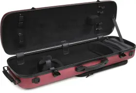 Cc450-1-r Howard Core Cc450 Oblong Scratch-resistant Violin Case - Red 4/4 Size