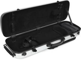 Howard Core Cc450-1-s Cc450 Oblong Scratch-resistant Violin Case - Silver 4/4 Size