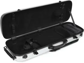 Cc450-1-s Howard Core Cc450 Oblong Scratch-resistant Violin Case - Silver 4/4 Size
