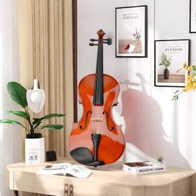 Jutrend Jt-58481077 16ftft Natural Acoustic Viola With Case Bow And Rosin Beginner Alto Violin