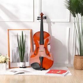 Jutrend Jt-74437780 15ftft Natural Acoustic Viola With Case Bow And Rosin Beginner Alto Violin