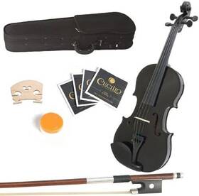 Mendini 16ma-black 16 Inch Ma-black Solid Wood Viola With Case Bow Rosin Bridge And Strings