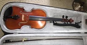Meyer Va-120 Verona 15 Inch Viola Model With Rest Rosin Bow And Case - Ready To Play