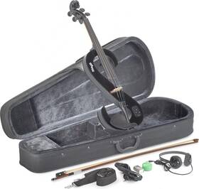 Stagg 882030173912 4/4 Electric Viola Set With S-shaped Black Soft Case And Head
