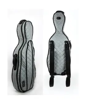 4334400397 Tonareli Music Supply Viola Case Cover For Vaf Shaped Fiberglass Cases - Vaccs 1003 Silver