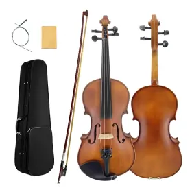 El1b4br Yinfente 15 Inch 4 String Viola With Case Ebony Fittings For Beginner And Advanced Player