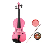 Kcelarec Acoustic Violin With Case Bow Rosin Natural, Beginner 1/2, Pink New. Price: $93.99.