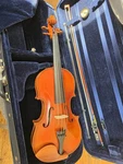 Mint Condition Strobel MA80A 15" Viola Outfit With Pernambuco Bow/ Oblong Case Used. Price: $200.00.