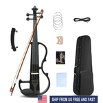 Yinfente 4/4 Electric Violin String Solid Wood Ebony Fittings With Case Bow New. Price: $105.00.