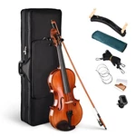 Solid Wood Full Size Violin 4/4 Set Stradivari Copy Fiddle Pro Carry Case New. Price: $142.90.