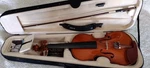 Cecilio Violin 4/4 Cvn - 200 + Bow, Bridge, Shoulder Rest, Strings, Rosin & Pipe Used. Price: $85.00.