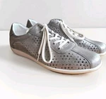 Josef Seibel Viola 09 Womens Eur 42 Silver Perforated Leather Sneaker Shoes New. Price: $94.05.