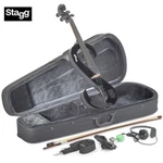 Stagg 4/4 S-shaped Solid Maple Electric Viola Black Eva Bk With Case, Bow New. Price: $399.99.